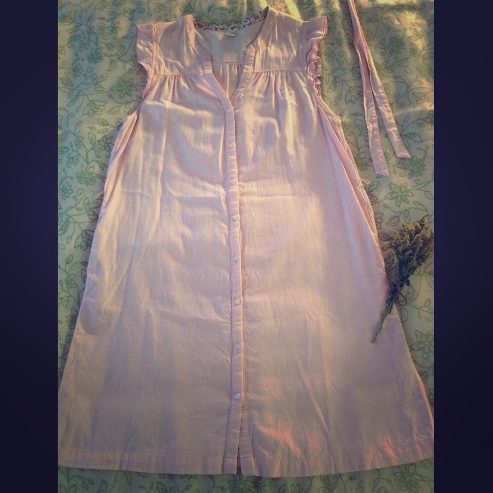 Pink Old Navy Botton Down Dress with Belt
